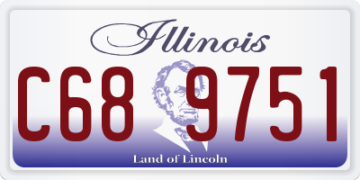 IL license plate C689751