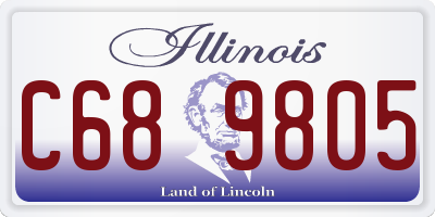 IL license plate C689805