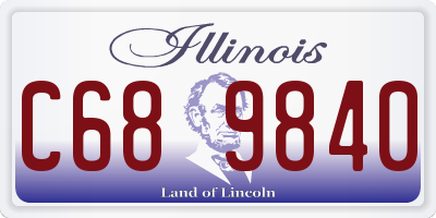 IL license plate C689840