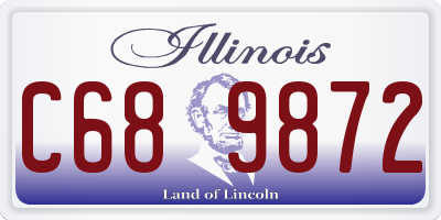 IL license plate C689872