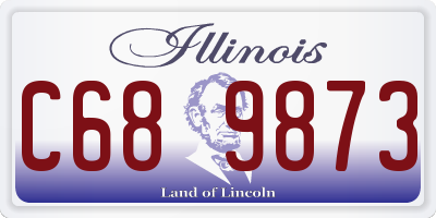 IL license plate C689873
