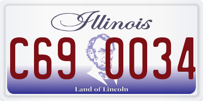 IL license plate C690034