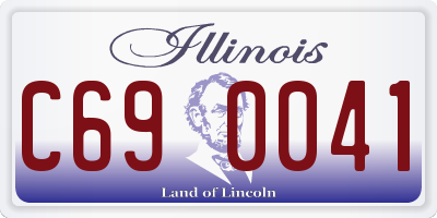 IL license plate C690041