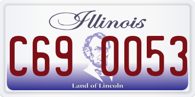 IL license plate C690053