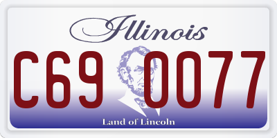 IL license plate C690077