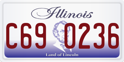 IL license plate C690236