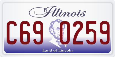 IL license plate C690259