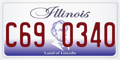 IL license plate C690340