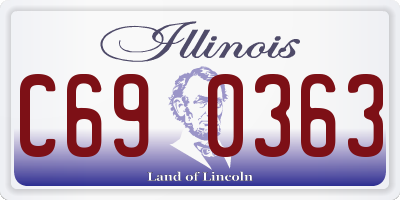 IL license plate C690363