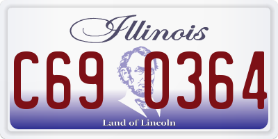 IL license plate C690364
