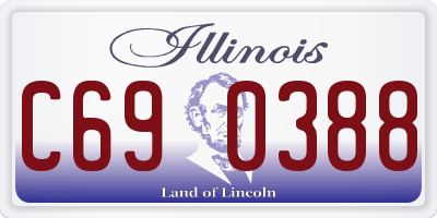 IL license plate C690388