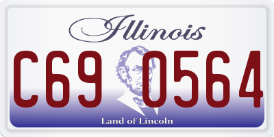 IL license plate C690564