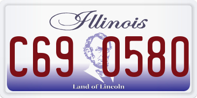 IL license plate C690580