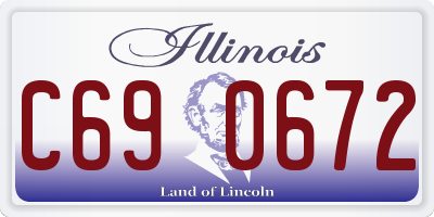 IL license plate C690672