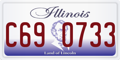 IL license plate C690733