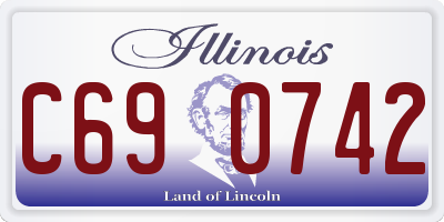 IL license plate C690742