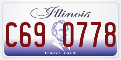 IL license plate C690778