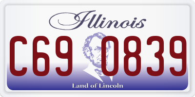 IL license plate C690839