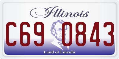IL license plate C690843