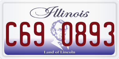 IL license plate C690893