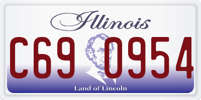 IL license plate C690954