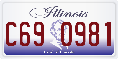 IL license plate C690981