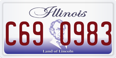 IL license plate C690983