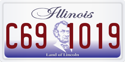 IL license plate C691019