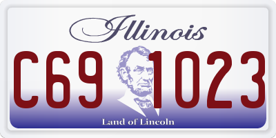 IL license plate C691023
