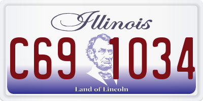 IL license plate C691034