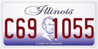 IL license plate C691055