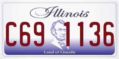 IL license plate C691136