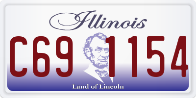 IL license plate C691154