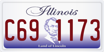 IL license plate C691173