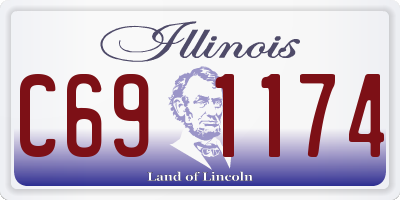 IL license plate C691174