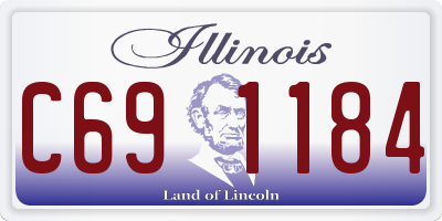 IL license plate C691184