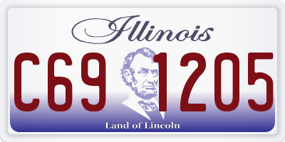 IL license plate C691205