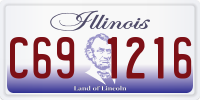IL license plate C691216