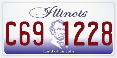 IL license plate C691228