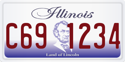 IL license plate C691234