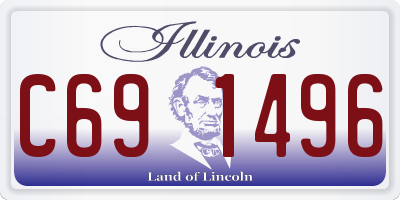 IL license plate C691496