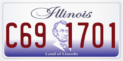 IL license plate C691701