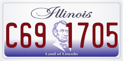 IL license plate C691705