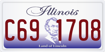 IL license plate C691708