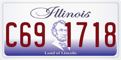 IL license plate C691718