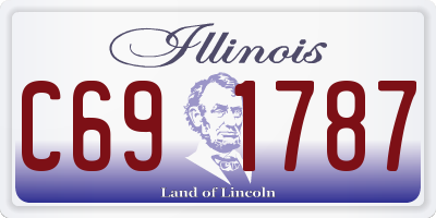 IL license plate C691787
