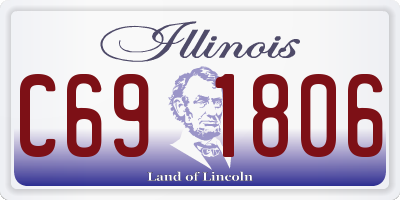 IL license plate C691806