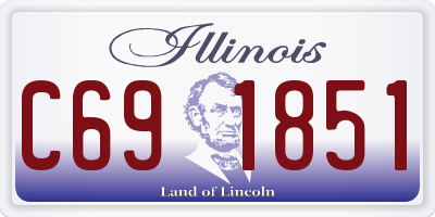 IL license plate C691851
