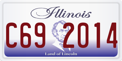 IL license plate C692014