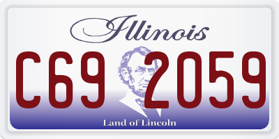 IL license plate C692059